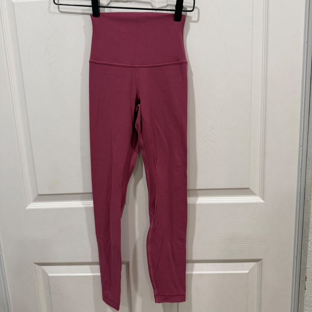 Lululemon Align High-Rise Pant 25 Nulu Leggings Pink Purple LW5CT3S Size 0